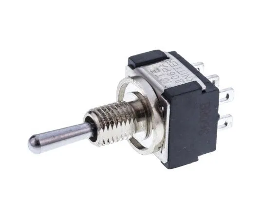 63-8025-42　KNITTER-SWITCH Double Pole Double Throw (DPDT) Toggle Switch, On-On-On, IP67, Panel Mount　MTE 206 PA