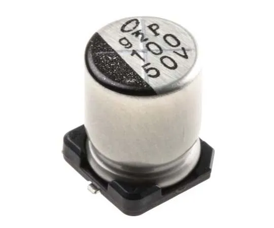 63-7781-78　Nichicon 100μF 50V dc Aluminium Electrolytic Capacitor, Surface Mount 8 (Dia.) x 10mm +105°C 8mm　UWT1H101MNL1GS