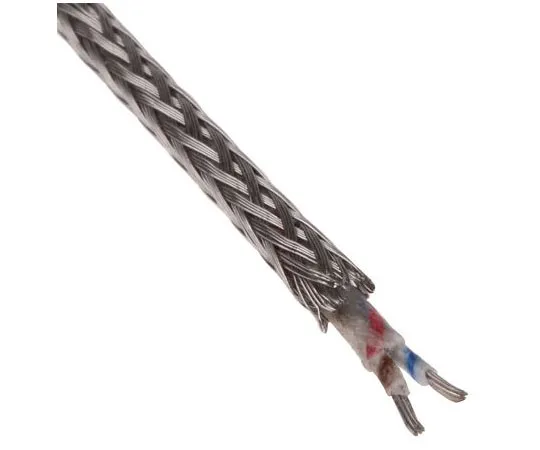 63-8032-40　Thermocouple & Extension Wire Type K, -60 → +350 °C 2 Core Glass Fibre Sheath 50m　827-5713
