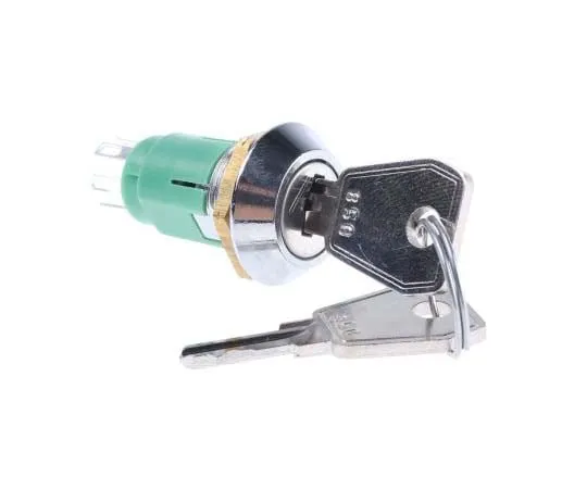 63-7781-85　Key Switch, DPDT, 1 A @ 24 V dc 2-Way, -20 → +65°C　HRL-5-M-S-2-RS