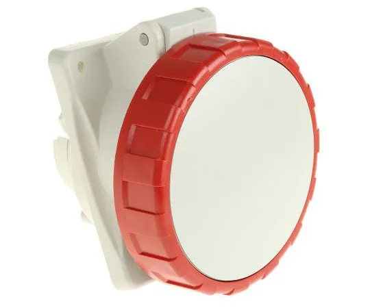 63-7994-71　RS PRO IP66, IP67 Red Panel Mount 3P+N+E Heavy Duty Power Connector Socket, Rated At 16A, 415 V　795-9886
