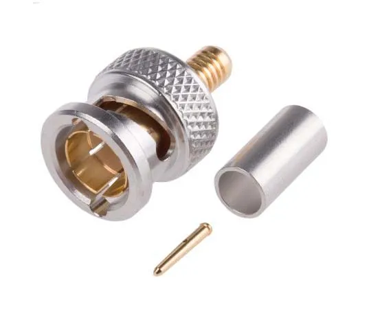 63-7759-08　Radiall Straight 75Ω Cable Mount BNC Connector, Plug, NPGR, Crimp Termination, HDTV 0.6/2.8 type　R142077702W