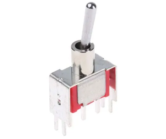 63-7775-69　RS PRO Single Pole Double Throw (SPDT) Toggle Switch, Latching, PCB　734-7084