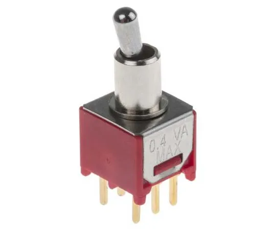 63-7775-73　RS PRO Double Pole Double Throw (DPDT) Toggle Switch, Latching, PCB　734-7185