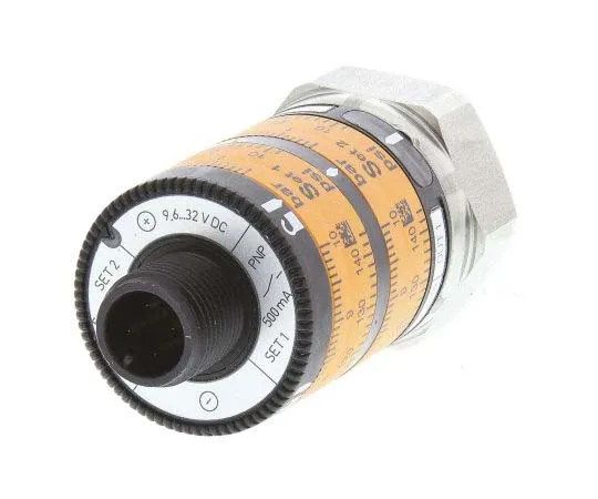 63-7782-94　ifm electronic Gas, Liquid Relative Pressure Switch, 2NO 0 → 10bar, 9.6 → 32 V dc, G1/4 process connection　PK7524