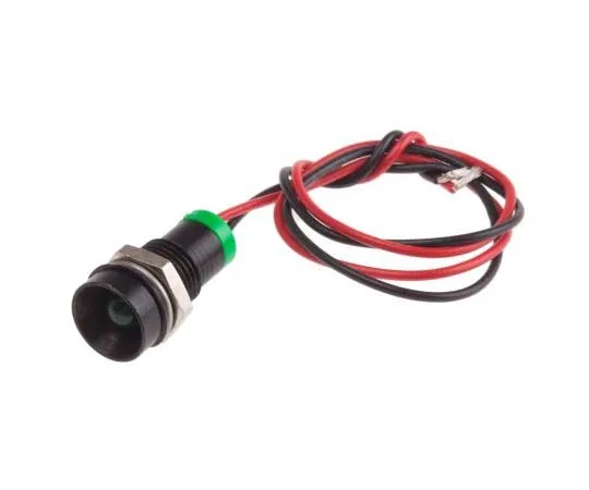 63-7761-14　RS PRO Green Indicator, 2 V dc, 8mm Mounting Hole Size, Lead Wires Termination, IP67　723-9353