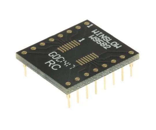 63-7788-06　Winslow Straight Through Hole Mount 0.65 mm, 2.54 mm Pitch IC Socket Adapter, 16 Pin Female SOP to 16 Pin Male DIP　W9582RC