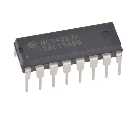 63-8007-30　ON Semiconductor MC34067PG, Dual PWM Voltage Mode Controller, 1.5 A, 2200 kHz 16-Pin, PDIP　MC34067PG