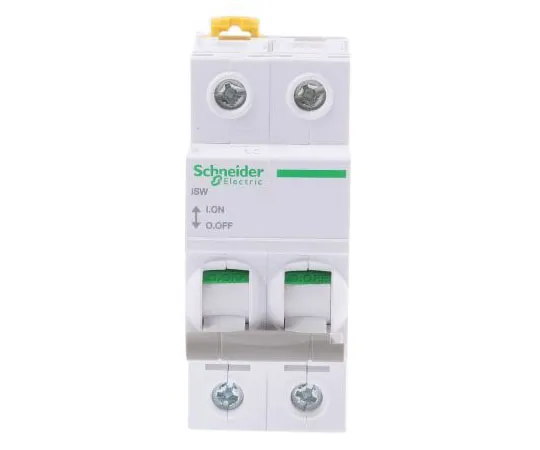 63-7988-33　2 Pole DIN Rail Non F***d Isolator Switch, 2NO, 40 A, IP20　A9S65240