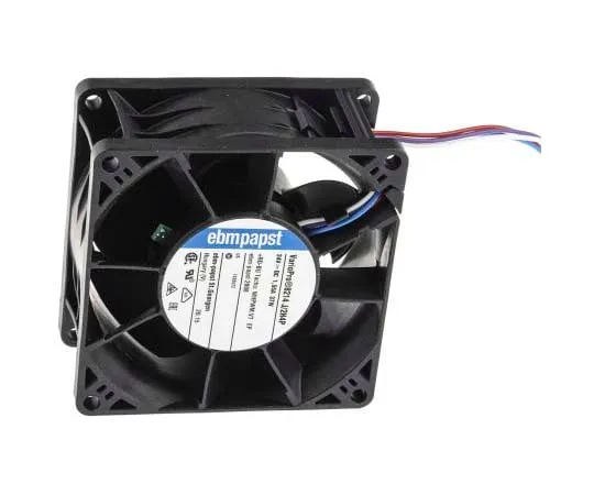 63-7798-79　ebm-papst 8200J Series Axial Fan, 80 x 80 x 38mm, 222.7m³/h, 38W, 24 V dc　8214J/2H4P