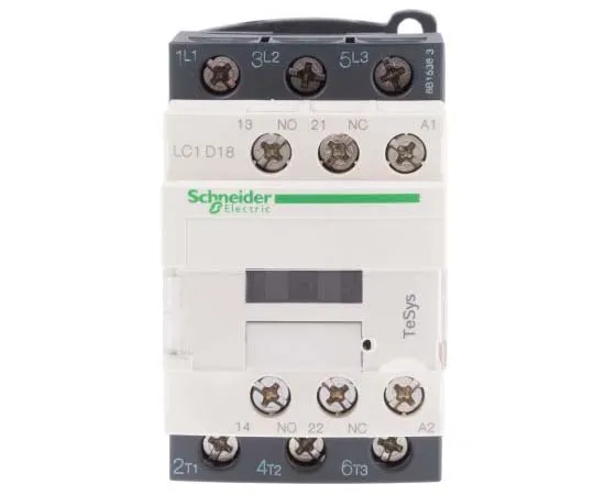 63-7791-51　Schneider Electric 3 Pole Contactor, 18 A, 400 V ac Coil, TeSys D, 3NO　LC1D18Q7