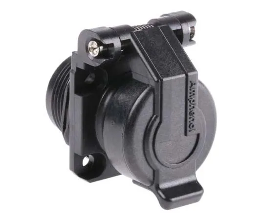 63-7783-76　USB-A Series Jam Nut Receptacle USB Dust Cover, Self Closing, IP54, Polymer Material　USBAPSCC71