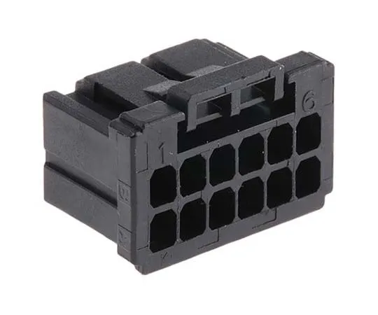 63-7757-84　TE Connectivity Dynamic 1000 Female Connector Housing, 2.5mm Pitch, 12 Way, 2 Row　2-1827864-6