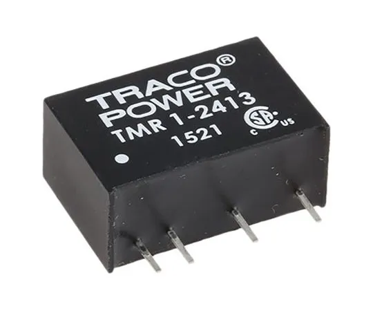 63-7970-31　TRACOPOWER TMR 1 1W Isolated DC-DC Converter Through Hole, Voltage in 18 → 36 V dc, Voltage out 15V dc　TMR 1-2413