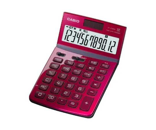 62-1061-98　［Discontinued］CASIO Design Calculator Just Type Red　JF-Z200RD-N