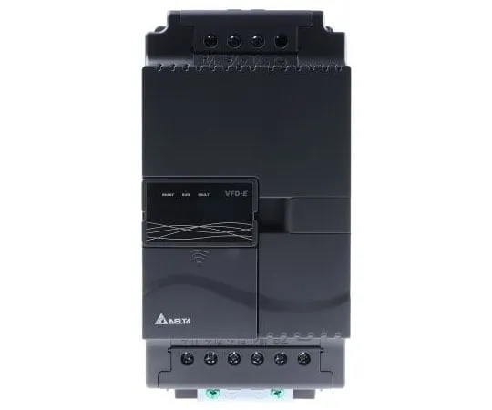 63-7975-38　Delta Inverter Drive, 3-Phase In, 0 → 600 Hz Out 5.5 kW, 460 V with EMC Filter, 14 A VFD-E, IP20　VFD055E43A