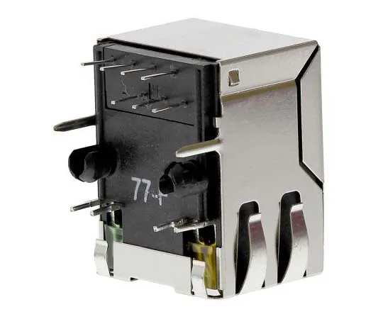 63-7787-62　Bel-Stewart MagJack Series, Female RJ45 Modular Jack　SI-60062-F