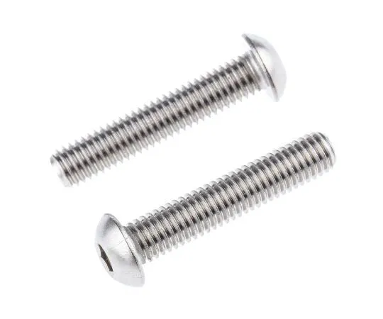 63-7997-33　RS PRO M8 x 40mm Hex Socket Button Screw Plain Stainless Steel　797-6112