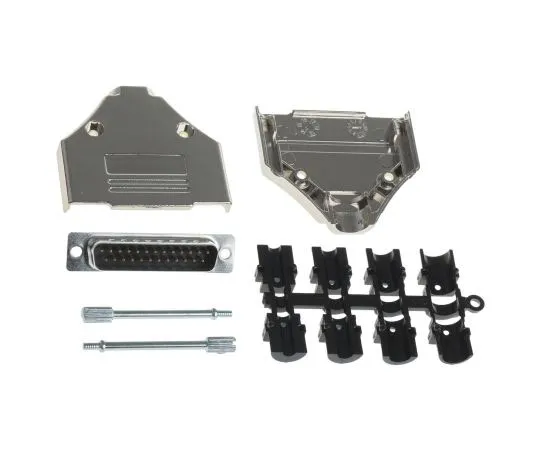 63-7980-32　MHDTPK Series, 25 Way D-Sub Plug Connector Kit With Hood and Inserts　MHDTPK25-DB25P-K
