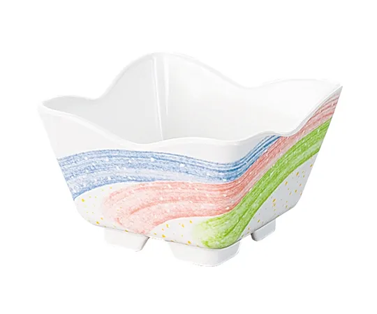 62-2923-01　［Discontinued］Hanagata Square Small Bowl (Small)　FK-86