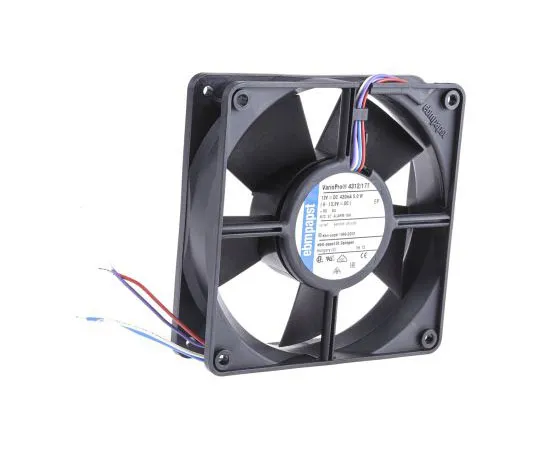 63-8018-19　ebm-papst 4300 VARIOFAN Series Axial Fan, 119 x 119 x 32mm, 170m³/h, 5W, 12 V dc　4312/17T
