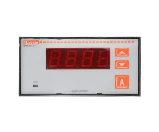 63-7998-81　Lovato LED Digital Ammeter 4-Digits AC ±0.5 % -20°C to +60°C, 91 x 45 mm　DMK01R1