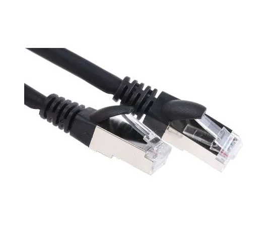 63-7968-36　RS Pro Shielded Cat6a Cable 10m, Black, Male RJ45/Male RJ45　778-5180