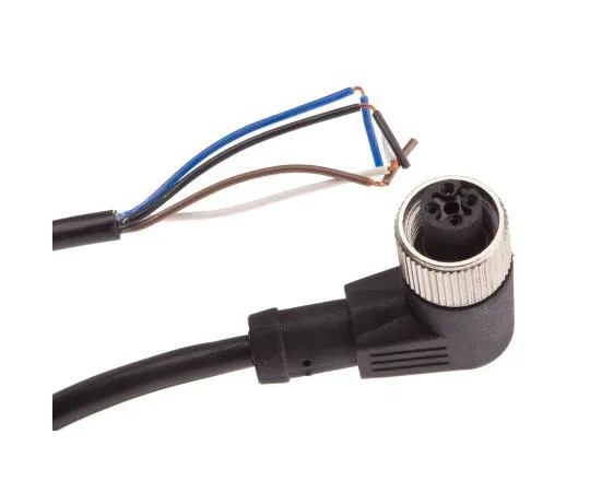 63-8052-96　RS PRO Right Angle M12 to Unterminated Cable assembly, 4 Core 2m Cable　877-1038