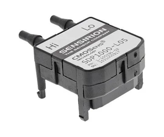 63-7964-22　Sensirion Differential for Air, Non-Aggressive Gas Pressure Sensor, 125Pa Max Pressure Reading , 4.75 → 5.25 V,　SDP1000-L05