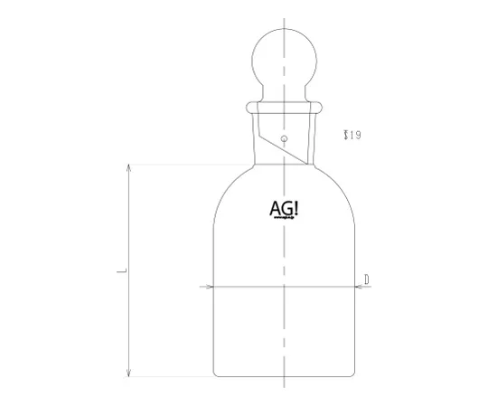 62-2118-40　［Discontinued］Incubator Bottle (No Color)　4734-100