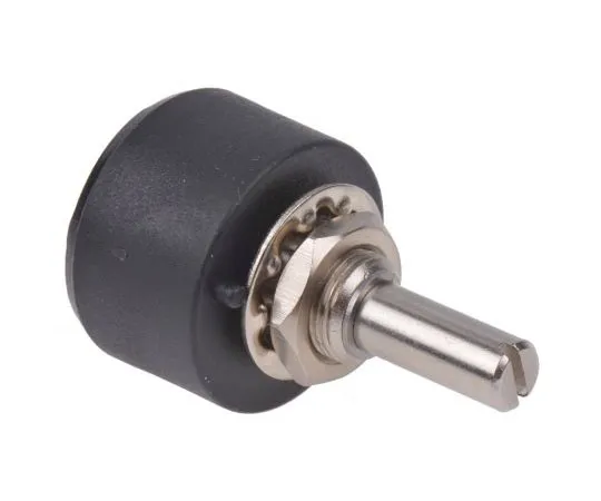 63-8038-75　RS Pro 1 Gang Rotary Wirewound Potentiometer with a 6.35 mm Dia. Shaft, 25kΩ, ±10%, 1W, Linear　842-7052