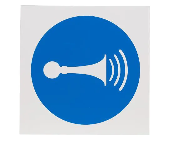 63-8043-02　RS PRO Plastic Mandatory Sound Horn Sign with Pictogram Only　857-8665