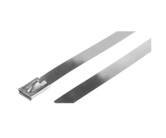 63-7790-57　RS Metallic 316 Stainless Steel Roller Ball Cable Tie, 760mm x 12 mm　743-6392
