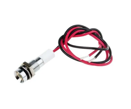 63-7760-54　RS PRO White Indicator, 24 V dc, 6mm Mounting Hole Size, Lead Wires Termination, IP67　722-7772