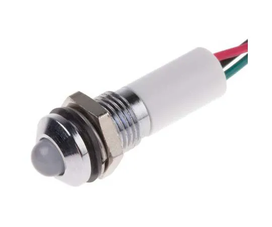 63-7761-35　RS PRO Green, Red, Yellow Indicator, 24 V dc, 8mm Mounting Hole Size, Lead Wires Termination, IP67　723-9488