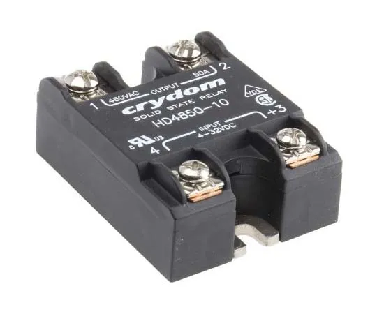 63-7776-46　Sensata / Crydom 50 A SPST Solid State Relay, Instantaneous, Panel Mount, SCR, 530 V rms Maximum Load　HD4850-10