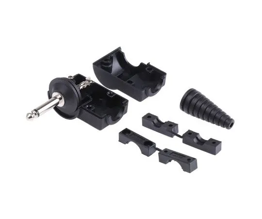 63-8006-51　RS PRO 6.35 mm Cable Mount Mono Jack Plug, 2-Pole Pole　805-1633