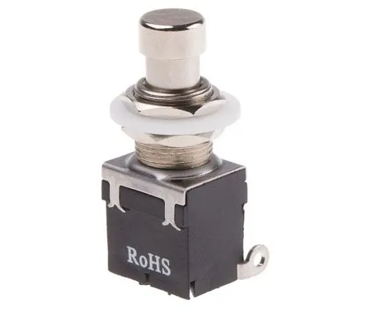 63-8040-86　RS PRO Single Pole Double Throw (SPDT) Latching Push Button Switch, 12.2 (Dia.)mm, PCB　846-6726