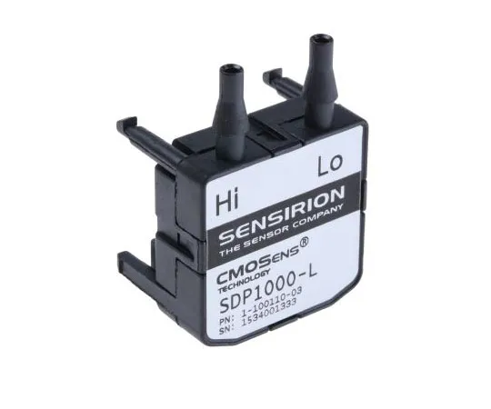 63-7964-19　Sensirion Differential for Air, Non-Aggressive Gas Pressure Sensor, 500Pa Max Pressure Reading , 4.75 → 5.25 V,　SDP1000-L