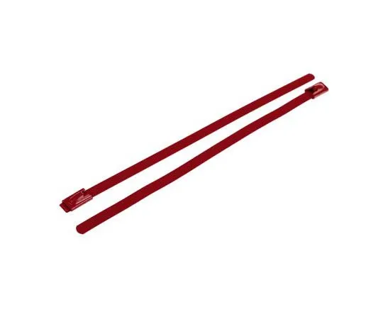 63-7790-31　RS PRO Red Polyester Coated Stainless Steel Roller Ball Cable Tie, 150mm x 4.6 mm　743-6226