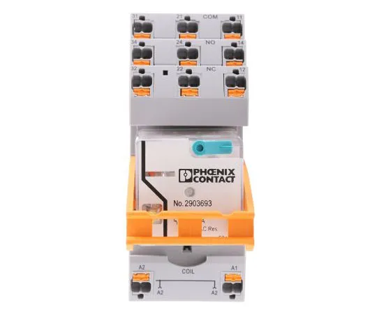 63-7991-71　Phoenix ContactRIF-3-RPT-LDP-24DC/3X21 3PDT Non-Latching Relay DIN Rail, 24V dc Coil, 2A　2903294