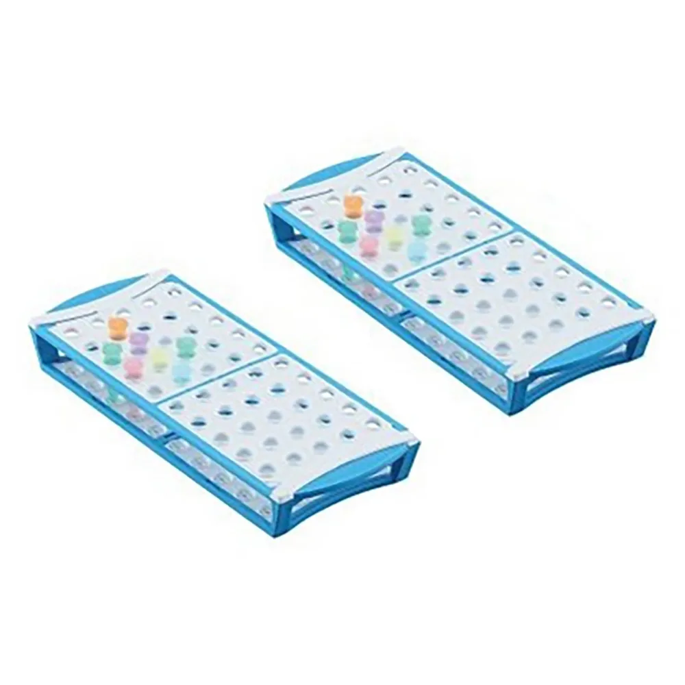 3-8634-01　［Discontinued］Microtube Rack OneHand (TM) Blue 10 Pieces　T360-50B