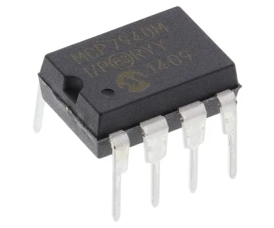 63-7964-58　Microchip MCP7940M-I/P, Real Time Clock (RTC), 64B RAM Serial-I2C, 8-Pin PDIP　MCP7940M-I/P
