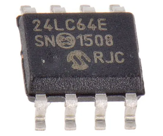 63-8029-85　Microchip 24LC64-E/SN, 64kB EEPROM Memory, 900ns 8-Pin SOIC　24LC64-E/SN