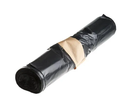 63-7959-08　50 x Black Plastic Bin Bag, 160 Gauge, 80 → 90L　771-6572
