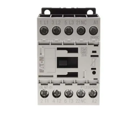 63-7789-37　Eaton 3 Pole Contactor, 7 A, 24 V dc Coil, xStart, 3NO, 3 kW　276600 & DILM7-01(24VDC)