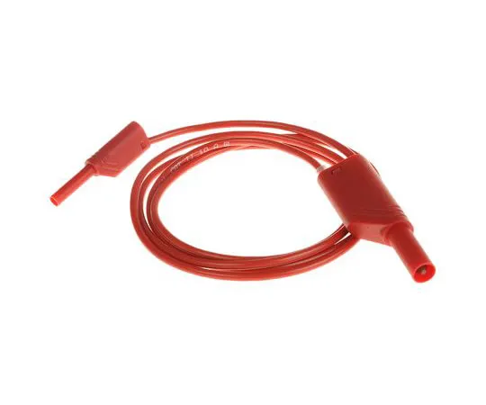 63-7980-02　Hirschmann 2 mm Test lead, 10A, 1000V ac/dc, Red, 100cm Lead Length　975163101