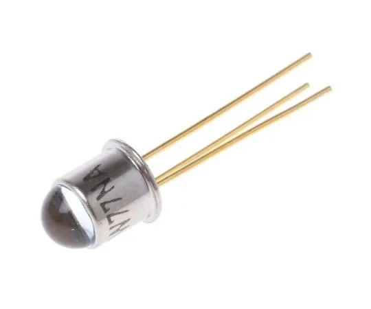 63-8020-58　BPW77NA Vishay, ±10 ° IR + Visible Light Phototransistor, Through Hole 3-Pin TO-18 package　BPW77NA