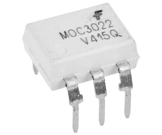 63-8007-70　ON Semiconductor, MOC3022TVM AC Input Phototriac Output Optocoupler, Through Hole, 6-Pin DIP　MOC3022TVM