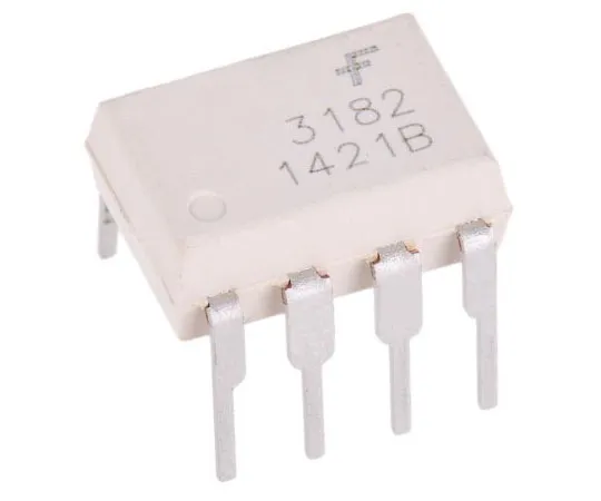 63-8011-02　ON Semiconductor, FOD3182 DC Input MOSFET Output Optocoupler, Through Hole, 8-Pin MDIP　FOD3182
